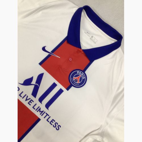 Paris Saint-Germain (パリ・サン＝ジェルマン) サッカーユニフォーム メンズ SIZE XL ホワイト キリアン・エムバペ【7】 20/21