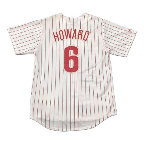 フィラデルフィア・フィリーズ 応援グッズ SIZE M ホワイト ライアン・ハワード【6】 ユニフォーム レプリカ