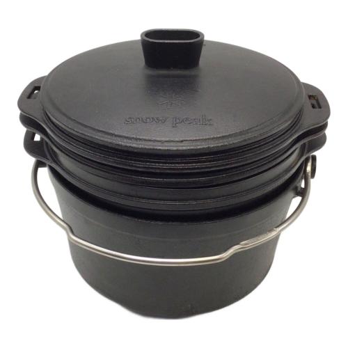 Snow peak (スノーピーク) ダッチオーブン ケース付 CS-550 コンボダッチデュオ