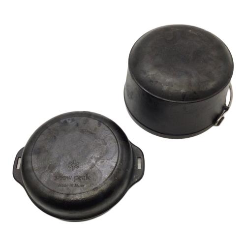 Snow peak (スノーピーク) ダッチオーブン ケース付 CS-550 コンボダッチデュオ
