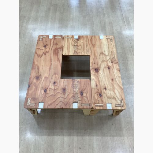 YOKA (ヨカ) アウトドアテーブル 2台セット L-TABLE ウッド