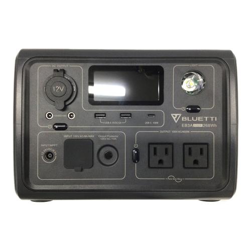 BLUETTI (ブルーティ) ポータブルバッテリー 268Wh ソーラパネル動作未確認 EB3A 未使用品