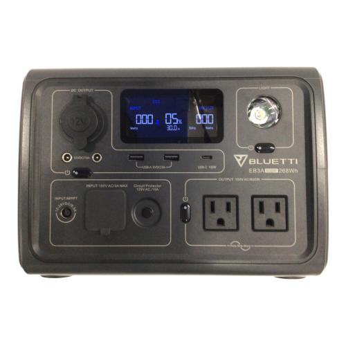 BLUETTI (ブルーティ) ポータブルバッテリー 268Wh ソーラパネル動作未確認 EB3A 未使用品