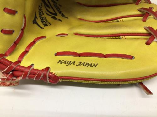 MIZUNO (ミズノ) 軟式グローブ 約31cm イエロー 波賀ジャパン オーダーグラブ ケース付 Mizuno Pro 投手用