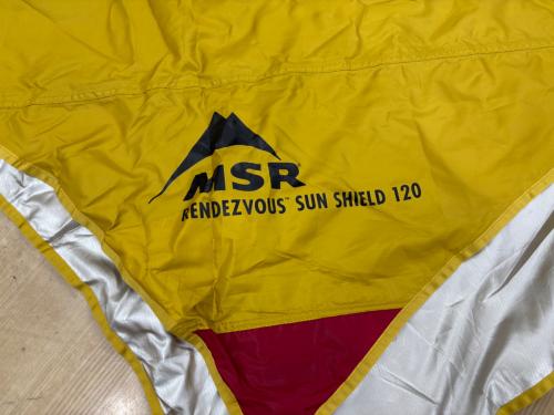 MSR (エムエスアール) その他タープ イエロー RENDEZVOUS 120 SUN SHIELD 1-4人用