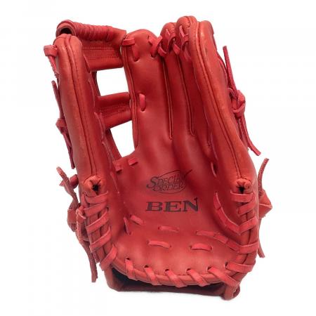 BEN (ベン) 軟式グローブ レッド dream24 中畑清モデル 未使用品