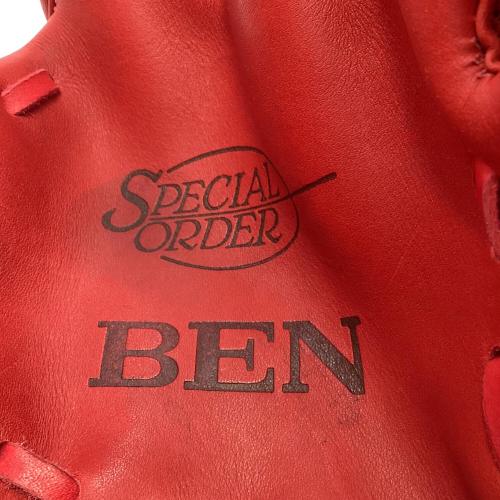 BEN (ベン) 軟式グローブ レッド dream24 中畑清モデル 未使用品