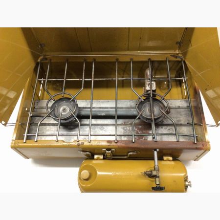 コールマン2バーナー　ビンテージ　413G Vintage Coleman 413G 2 Burner Camp Stove Dual Fuel Good