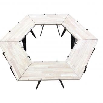 THE IRON FIELD GEAR (アイアンフィールドギア) 囲炉裏テーブル ヘキサウッドテーブル