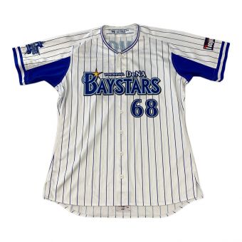 横浜DeNAベイスターズ (ベイスターズ) 応援グッズ SIZE L ホワイト 藤岡好明【68】2018年ホーム NPBマーク DESCENTE ユニフォーム プロ仕様モデル