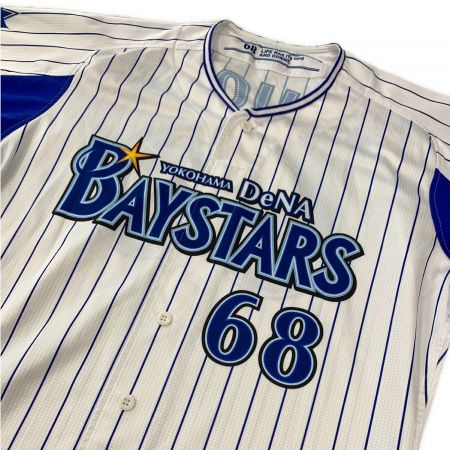 横浜DeNAベイスターズ (ベイスターズ) 応援グッズ SIZE L ホワイト 藤岡好明【68】2018年ホーム NPBマーク DESCENTE  ユニフォーム プロ仕様モデル｜トレファクONLINE