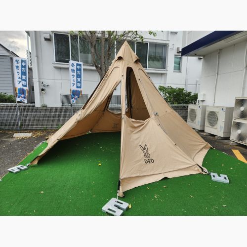 DOD (ディーオーディー) モノポールテント 廃盤品 T3-600-TN レンコンテント 約390×390×260cm 3～4人用 TC素材