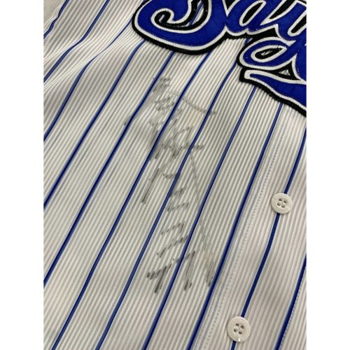 横浜DeNAベイスターズ (ベイスターズ) 応援グッズ SIZE L ホワイト 斎藤隆【77】NPBマーク DESCENTE ユニフォーム プロ仕様モデル