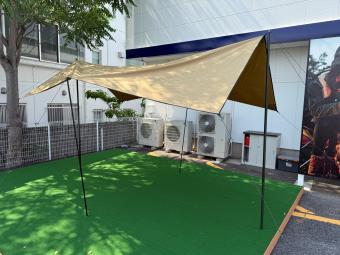 SOTOLABO (ソトラボ) レクタタープ サンドカラー cotton KOKAGE Tarp(コットンコカゲタープ) 約400×300cm コットン素材