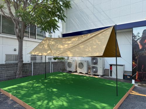 SOTOLABO (ソトラボ) レクタタープ サンドカラー cotton KOKAGE Tarp(コットンコカゲタープ) 約400×300cm コットン素材