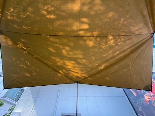 SOTOLABO (ソトラボ) レクタタープ サンドカラー cotton KOKAGE Tarp(コットンコカゲタープ) 約400×300cm コットン素材