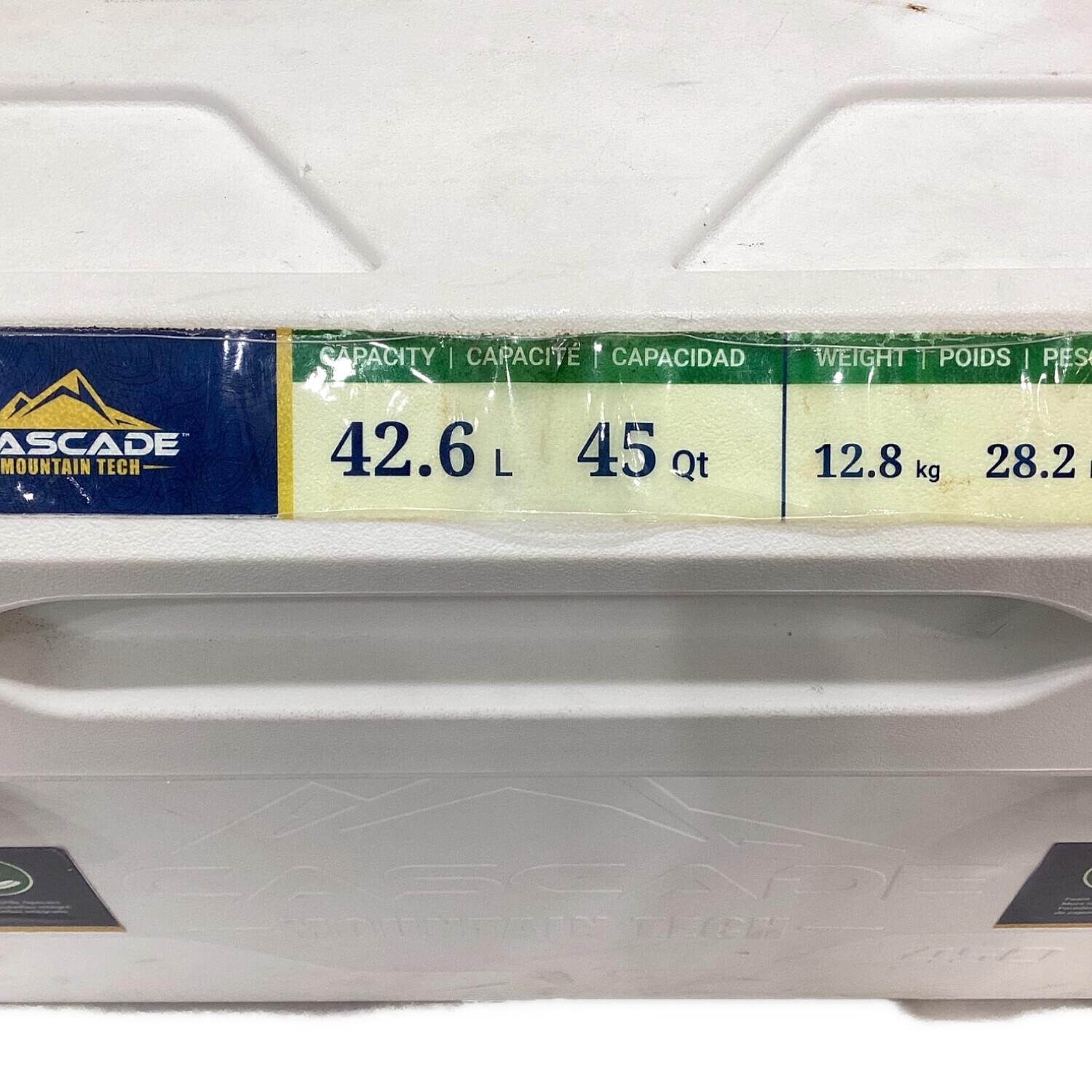 Cascade (キャスケイド) クーラーボックス 45QT(42.6L) ホワイト