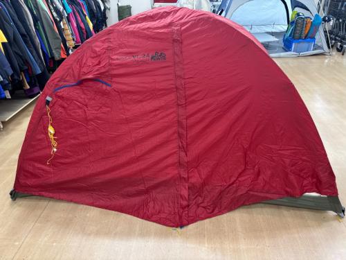 PUROMONTE (プロモンテ) 登山用テント 約205x120x100cm 程度B ヨゴレ・シーム浮き小・若干のベタツキ有 レッド VL24 1～2人用
