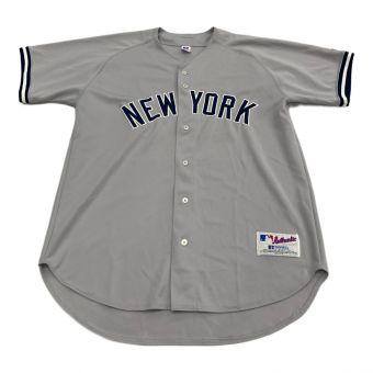 ニューヨークヤンキース (RUSSELL ATHLETIC) 応援グッズ SIZE 48 グレー 松井秀喜【55】 ユニフォーム オーセンティック MLBマーク有