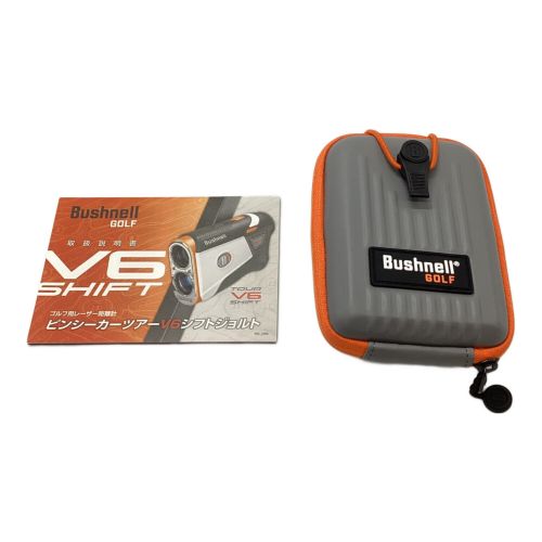 Bushnell (ブッシュネル) ゴルフ距離測定器 ホワイト 箱・ケース付 ピンシーカーツアーV6シフトジョルト