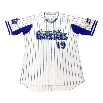 横浜DeNAベイスターズ (ベイスターズ) 応援グッズ SIZE Z ホワイト 山崎康晃【19】 サイン証明なし ユニフォーム 2017年ホーム プロ仕様モデル