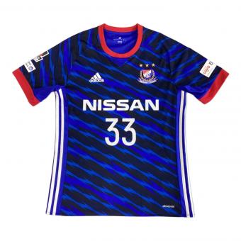 横浜F・マリノス (ヨコハマエフマリノス) サッカーユニフォーム メンズ SIZE L ブルー ダヴィッド・バブンスキー【33】 2017年