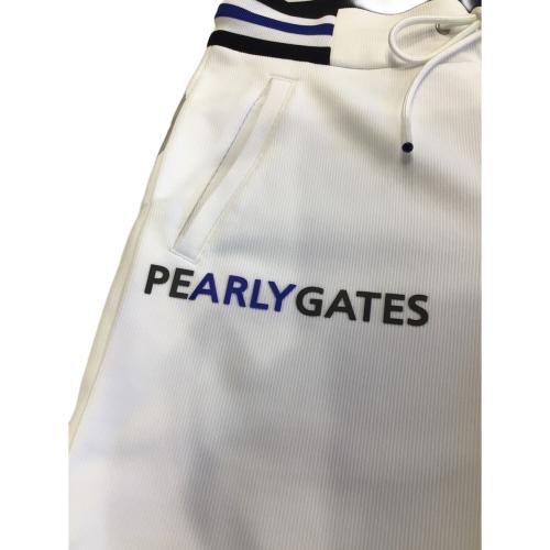 PEARLY GATES (パーリーゲイツ) ゴルフウェア(パンツ) メンズ SIZE M ホワイト チェックインレイジャガード ショートパンツ 2023年モデル 053-4132327