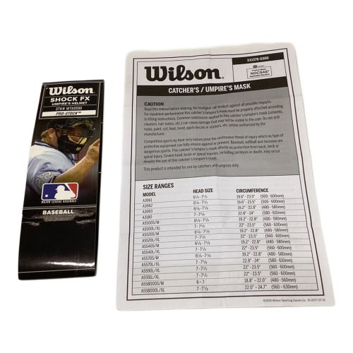 Wilson (ウィルソン) ヘルメット NPBマーク有 審判用 WTA5590BLNPB