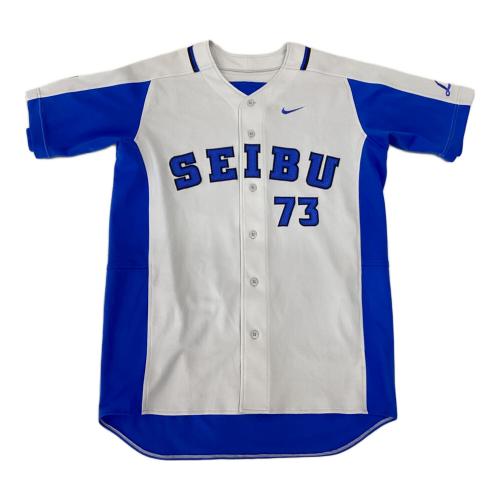 埼玉西武ライオンズ (サイタマセイブライオンズ) 応援グッズ SIZE XL グレー×ブルー 伊原春樹【73】 ユニフォーム NIKE製 レプリカ