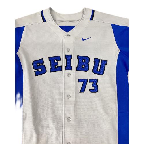 埼玉西武ライオンズ (サイタマセイブライオンズ) 応援グッズ SIZE XL グレー×ブルー 伊原春樹【73】 ユニフォーム NIKE製 レプリカ