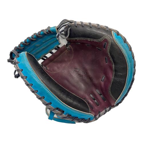 ZETT (ゼット) 硬式グローブ ブルー ケース付 BRCPRO キャッチャーミット