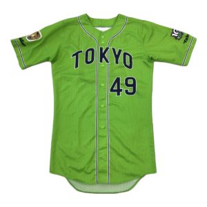 東京ヤクルトスワローズ (トウキョウヤクルトスワローズ) 応援グッズ 黄緑 2022年シーズン 実使用 ユニフォーム 渡邉大樹【49】 プロ仕様モデル