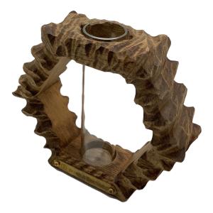 BURUS FACTORY アウトドア雑貨 ヘキサ型一輪挿し 彫刻仕様