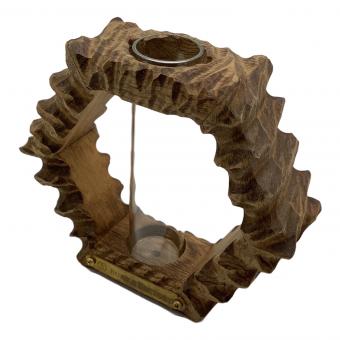 BURUS FACTORY アウトドア雑貨 ヘキサ型一輪挿し 彫刻仕様