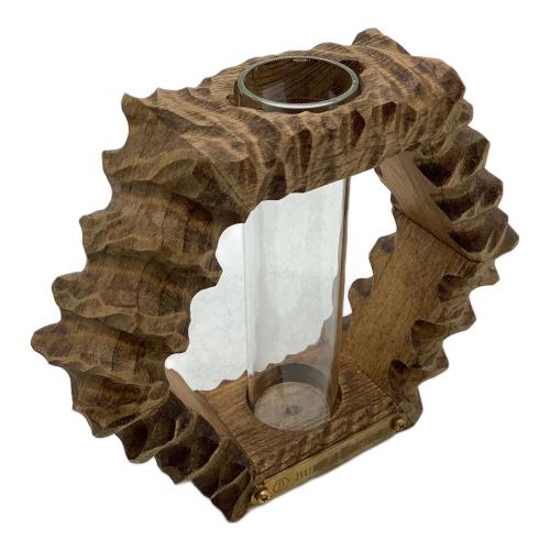 BURUS FACTORY アウトドア雑貨 ヘキサ型一輪挿し 彫刻仕様