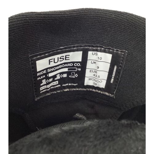 RIDE (ライド) スノーボードブーツ メンズ SIZE 28cm ブラック 23-24モデル @ FUSE シューレース