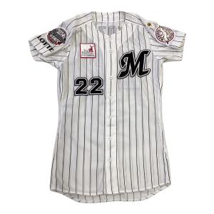 千葉ロッテマリーンズ (チバロッテマリーンズ) 応援グッズ ホワイト 里崎智也【22】 2008年 ユニフォーム プロ仕様モデル