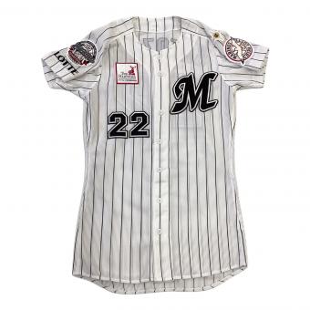 千葉ロッテマリーンズ (チバロッテマリーンズ) 応援グッズ ホワイト 里崎智也【22】 2008年 ユニフォーム プロ仕様モデル