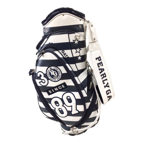 PEARLY GATES (パーリーゲイツ) キャディバッグ ホワイト×ネイビー 30周年記念モデル