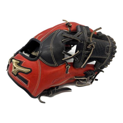 MIZUNO (ミズノ) 軟式グローブ ブラック×レッド Global Elite インフィニティネオ 内野用 PT1221 R26313