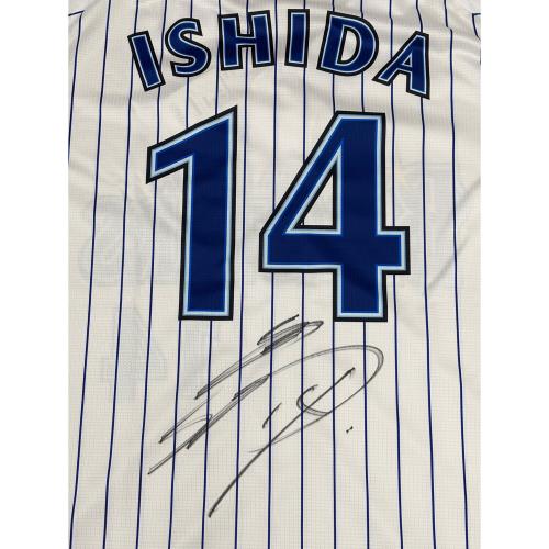 横浜DeNAベイスターズ (ヨコハマディーエヌエーベイスターズ) 応援グッズ ホワイト 2019年シーズン ユニフォーム 石田健大【14】 プロ仕様モデル