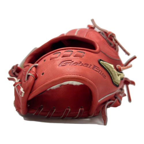 Mizuno Global Elite 硬式グローブ レッド MIZUNO (ミズノ) 硬式グローブ レッド ケース付 Global Elite 内野用