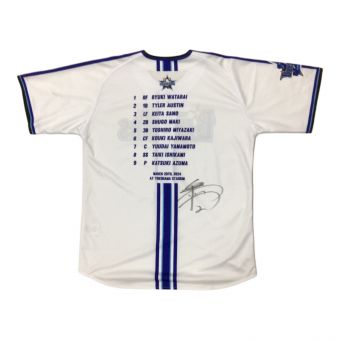 横浜DeNAベイスターズ (ベイスターズ) 応援グッズ 【2】 牧秀悟 2024開幕戦直筆サイン入りハイクオリティレプリカユニフォーム ユニフォーム レプリカ