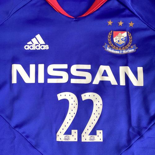 横浜F・マリノス (ヨコハマエフマリノス) サッカーユニフォーム メンズ SIZE M ブルー 中澤佑二【22】 04-05