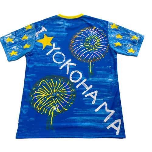 横浜DeNAベイスターズ (ヨコハマディーエヌエーベイスターズ) 応援グッズ SIZE XO ブルー サイン証明書付 Tシャツ 櫻井周斗【41】 キッズSTAR☆NIGHT 2022 チャリティーオークション時