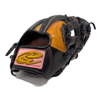 Donaiya (ドナイヤ) 軟式グローブ ブラック×オレンジ 山田哲人モデル 山田哲人モデル YS1 内野用