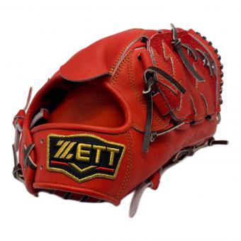 ZETT (ゼット) 軟式グローブ レッド ケース付 プロステイタス 投手用 BRGB30241