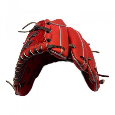 ZETT (ゼット) 軟式グローブ レッド ケース付 プロステイタス 投手用