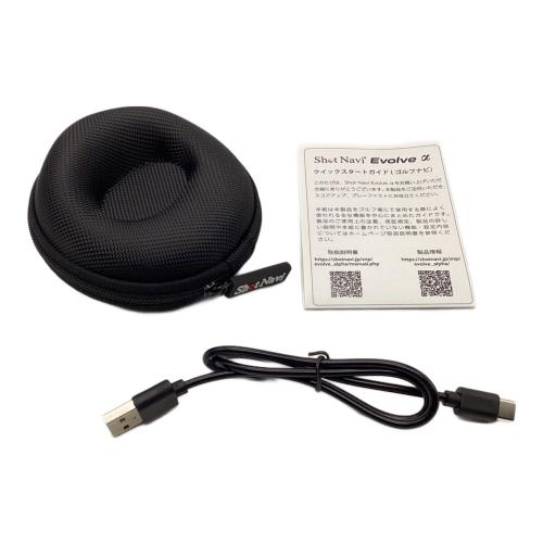 shotnavi (ショットナビ) ゴルフGPSナビ ブラック ケーブル・ケース付き EVOLVE α