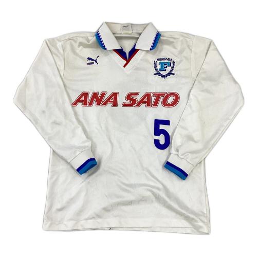 横浜フリューゲルス サッカーユニフォーム メンズ SIZE M ホワイト 【5】 長袖